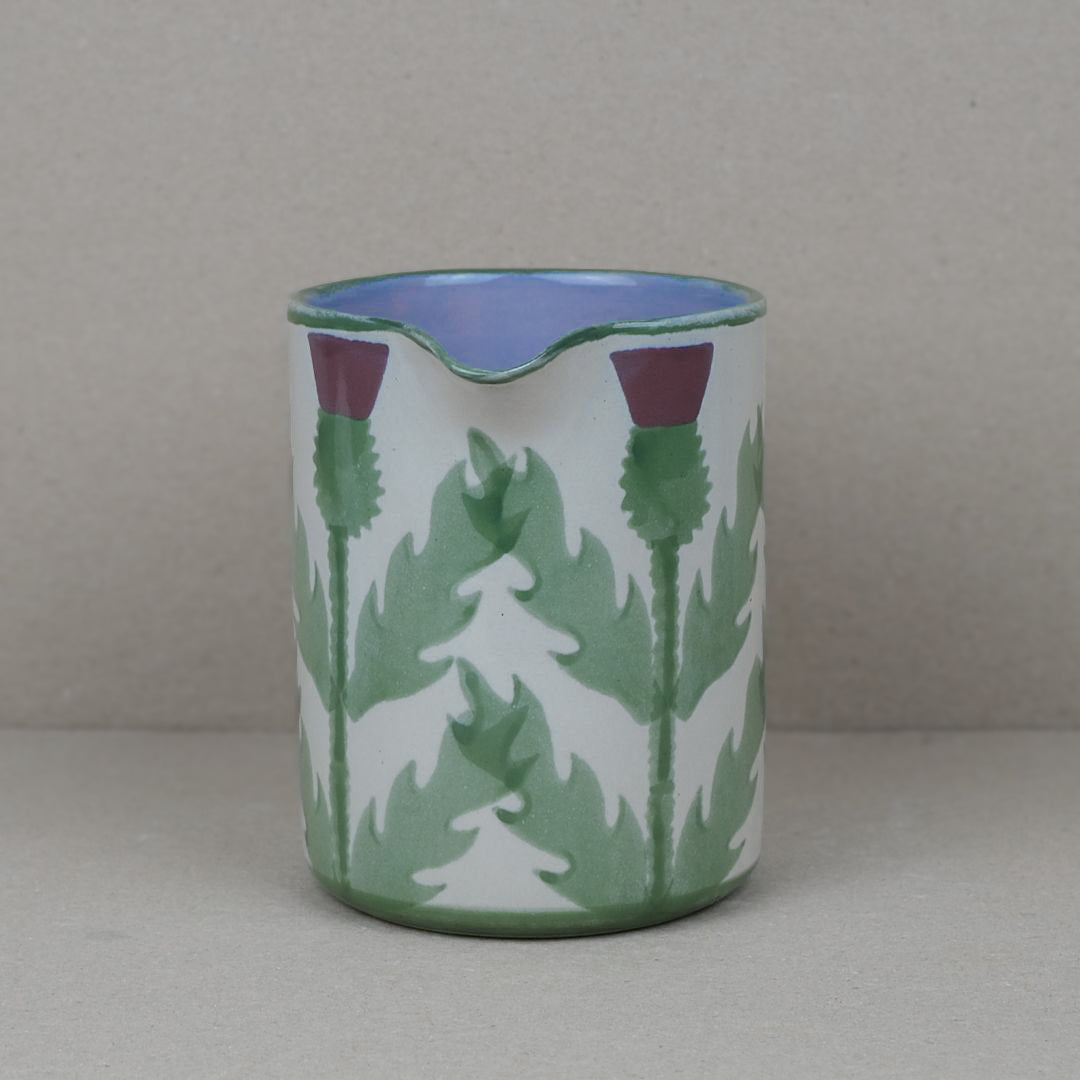 Cream Thistle Water Jug