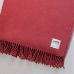 Strawberry Scottish Lambswool Throw