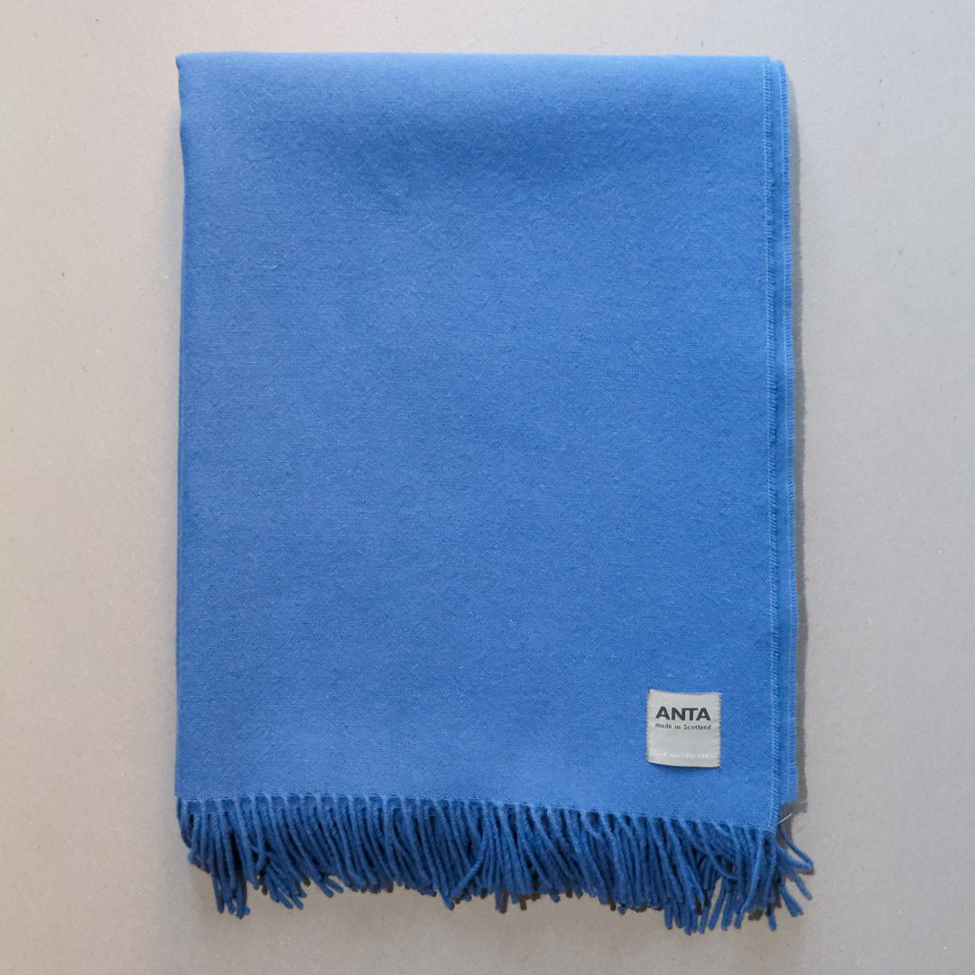 Blueberry Scottish Lambswool Throw