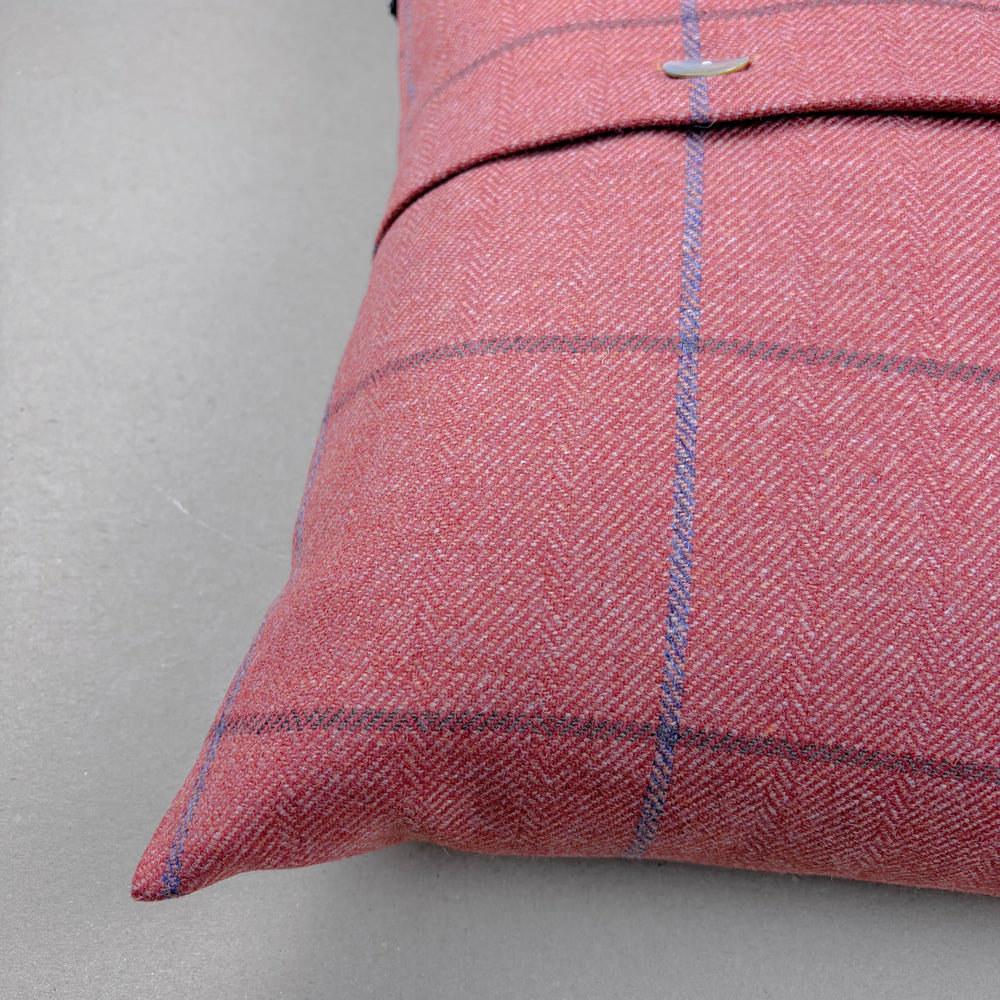 Torridon Tweed Button Cushion Cover