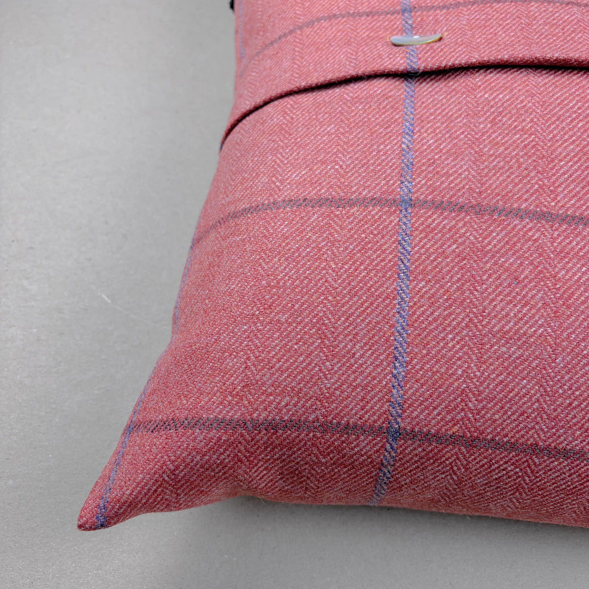 Torridon Tweed Button Cushion Cover