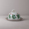 Holly Cheese Dome and Plate