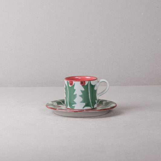 Holly Santa Small Mug & Side Plate
