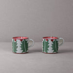 Pair of Holly Candle Mugs