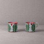 Pair of Holly Candle Mugs