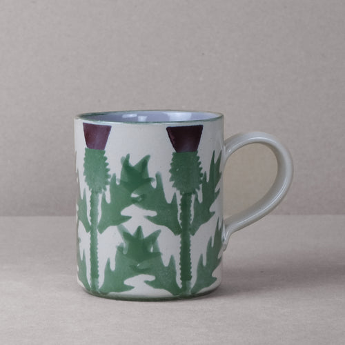 Cream Thistle Beer Mug