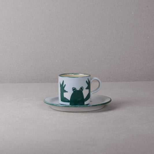 Frog Santa Small Mug & Side Plate