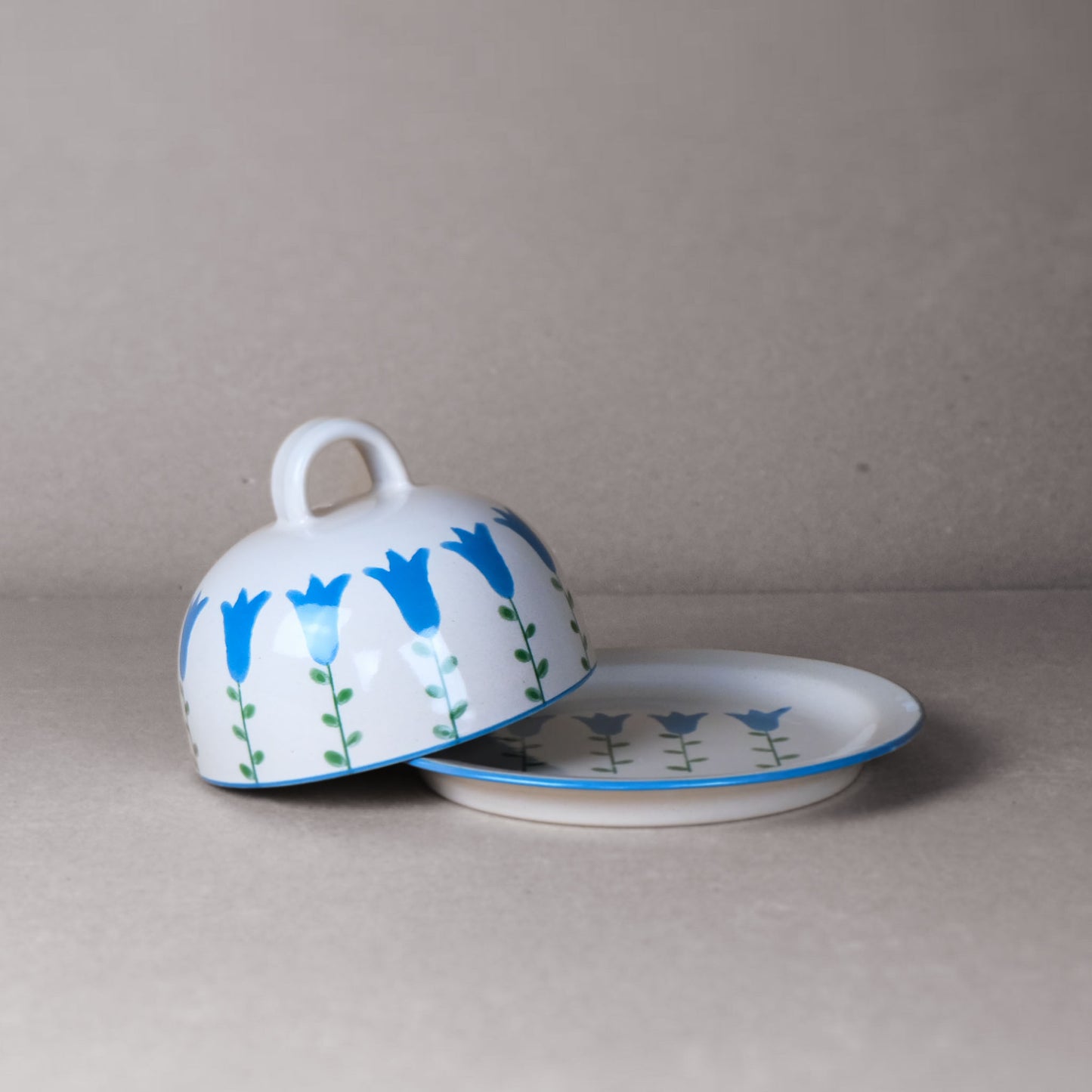 Harebell Cheese Dome and Plate