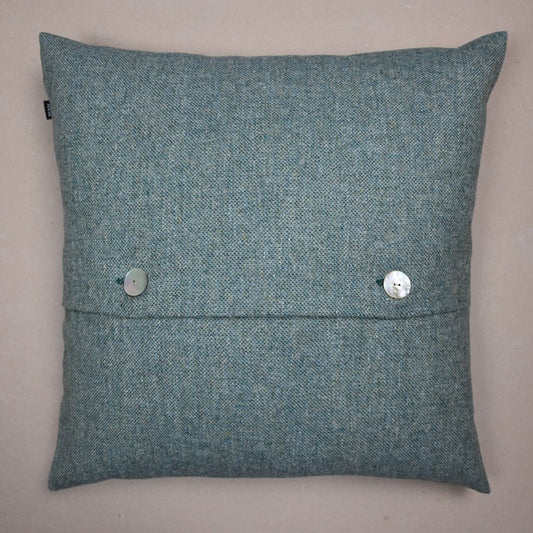 Culrain Highland Tweed Button Cushion Cover