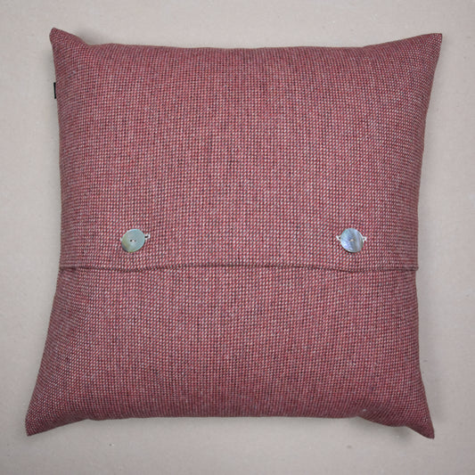 Evelix Highland Tweed Button Cushion Cover