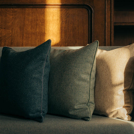 Owl Highland Tweed Zip Cushion