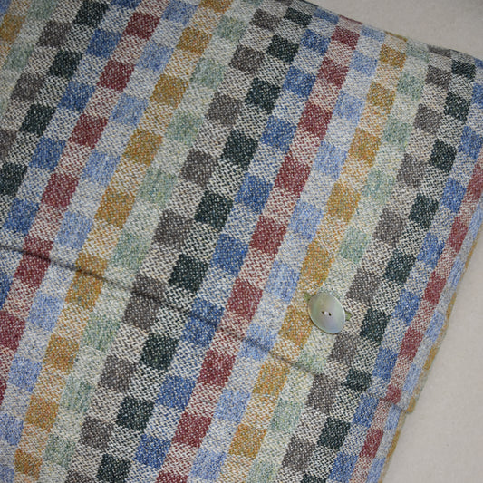 Uist Highland Tweed Button Cushion Cover