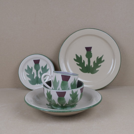Cream Thistle 5 Piece Dinner Set
