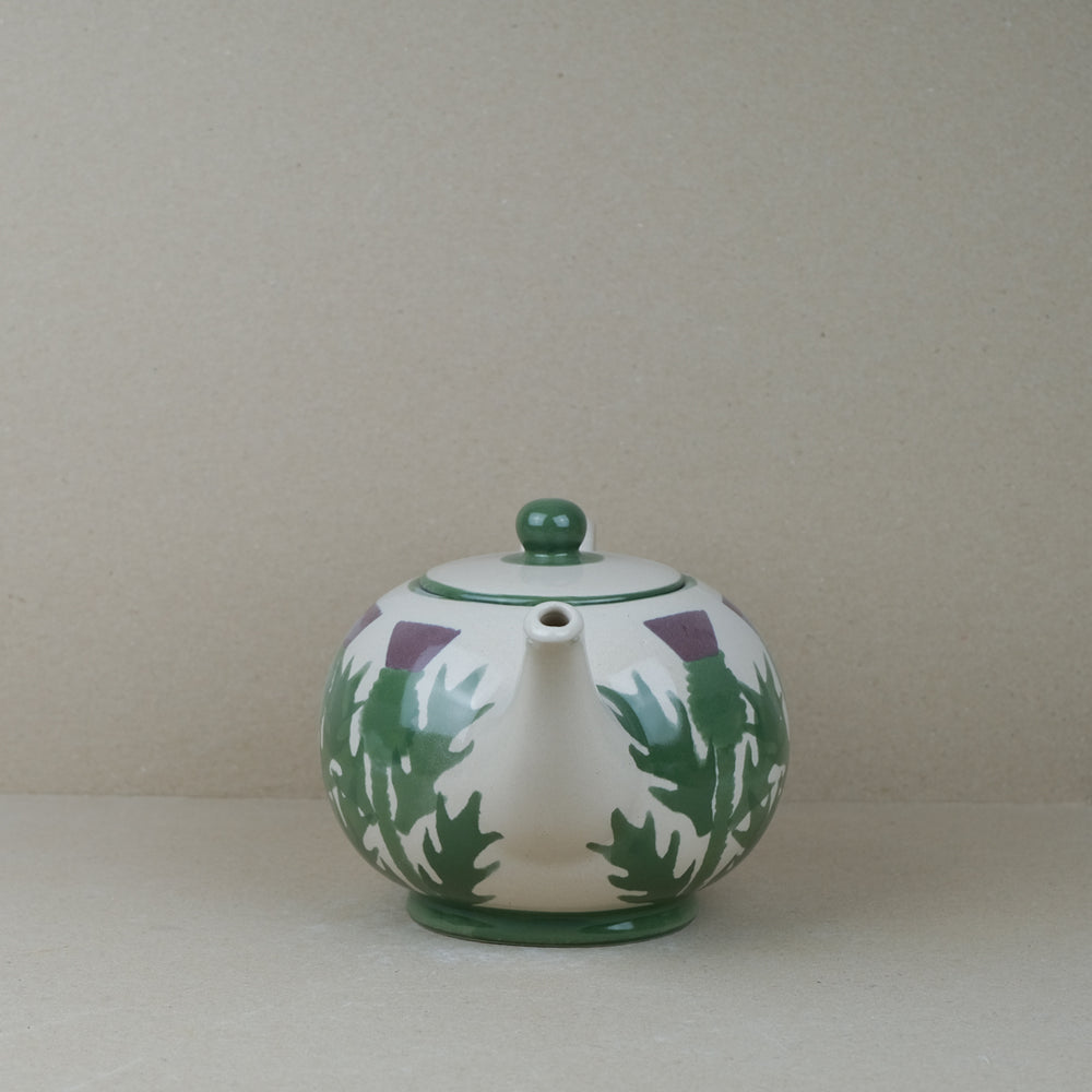 Cream Thistle Large Teapot