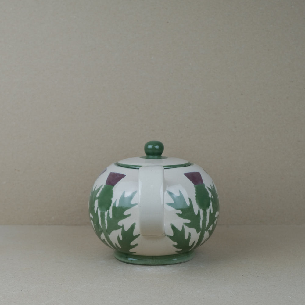 Cream Thistle Large Teapot