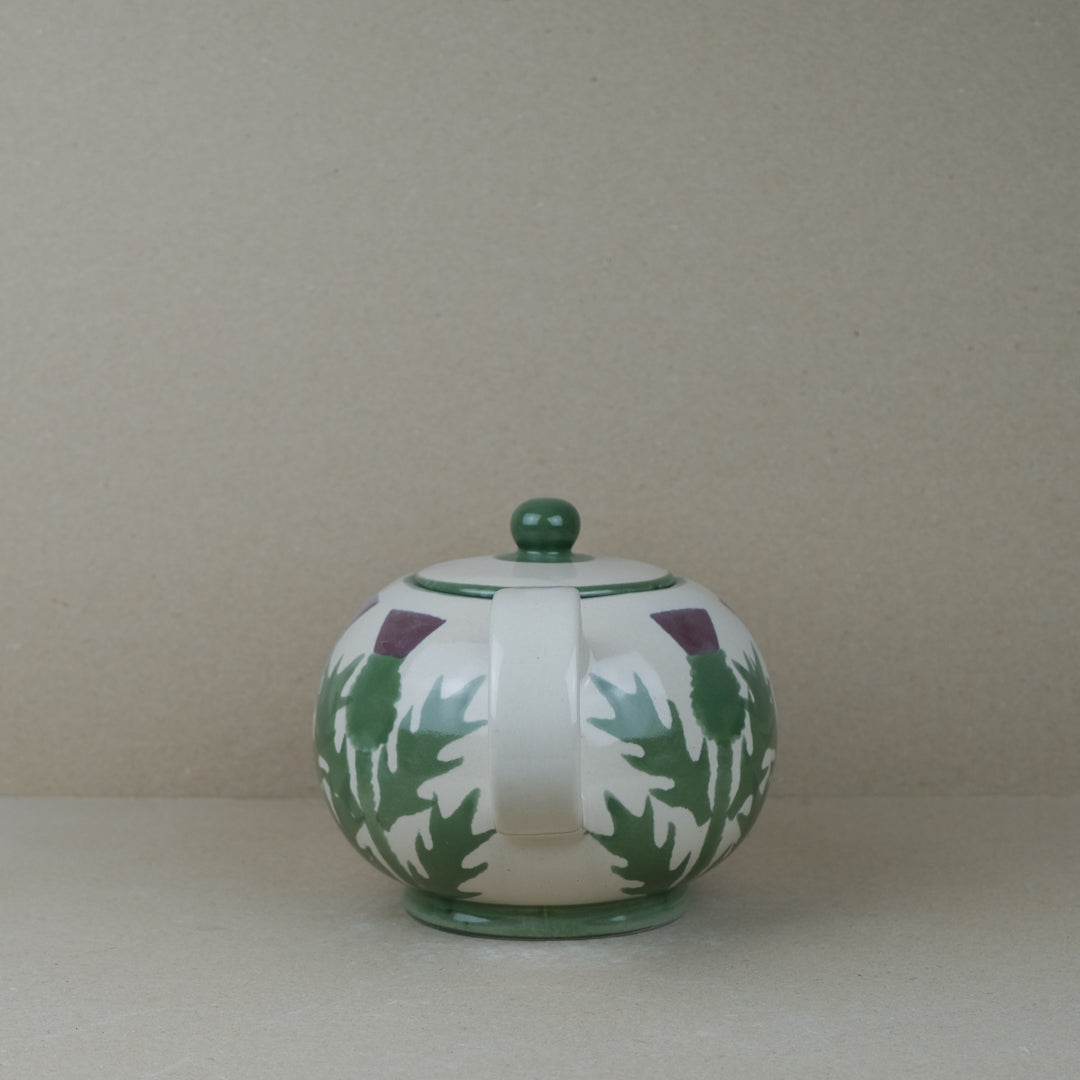 Cream Thistle Large Teapot