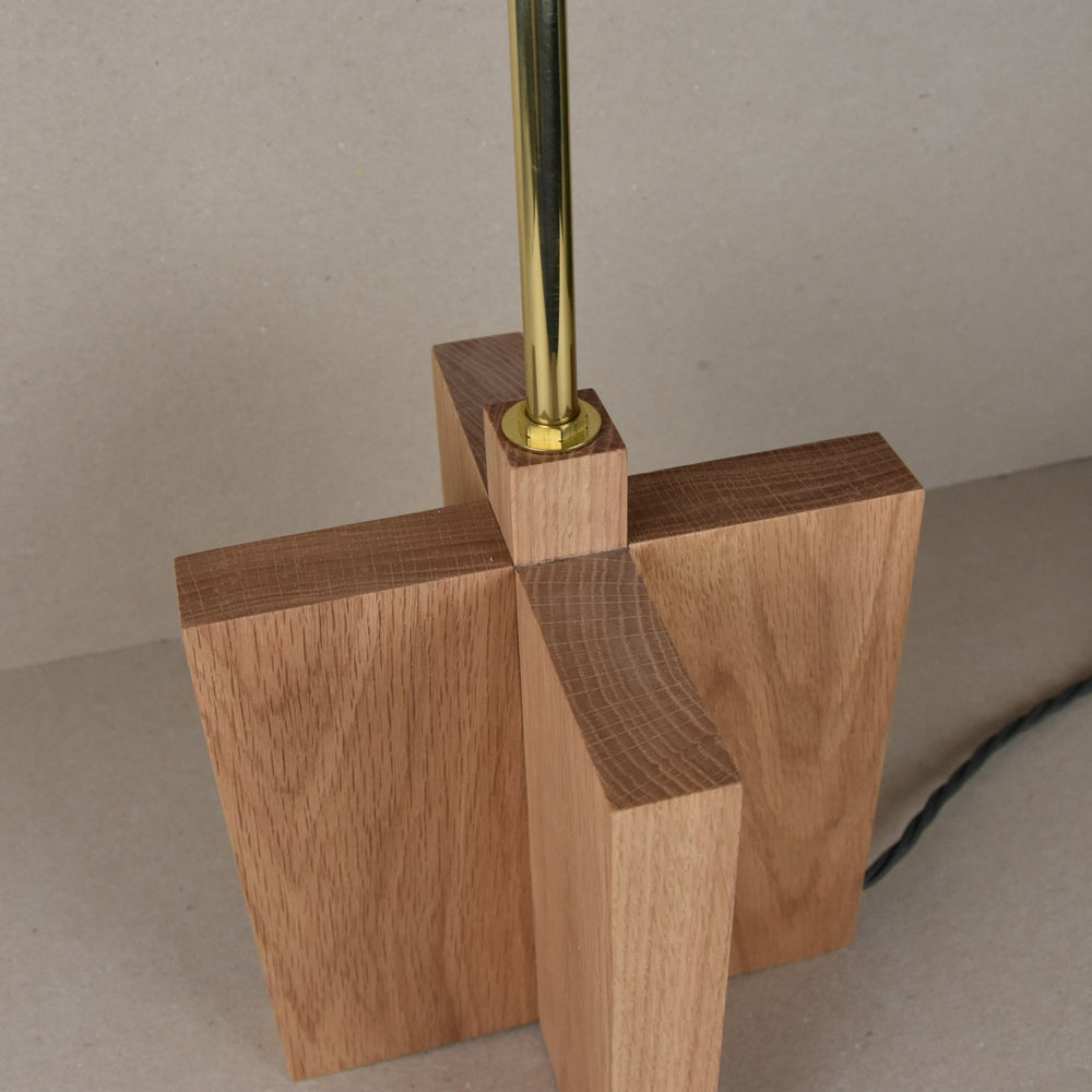Small Oak Lamp