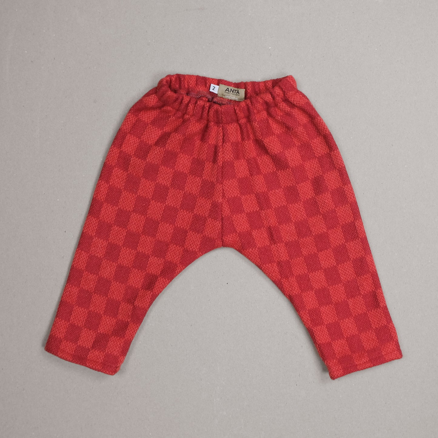 Rose Wool Cotton Baby Trousers