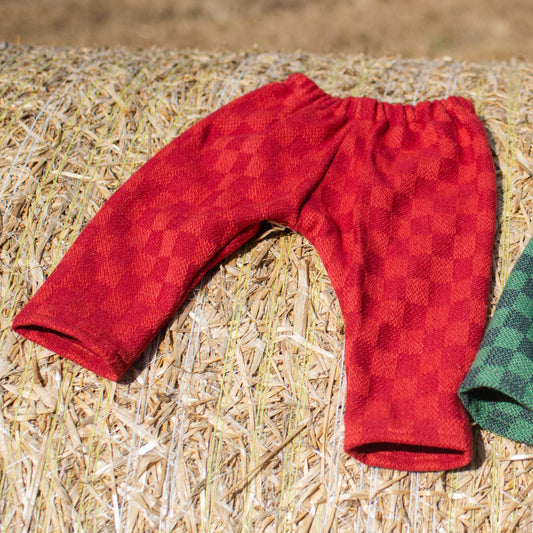Rose Wool Cotton Baby Trousers