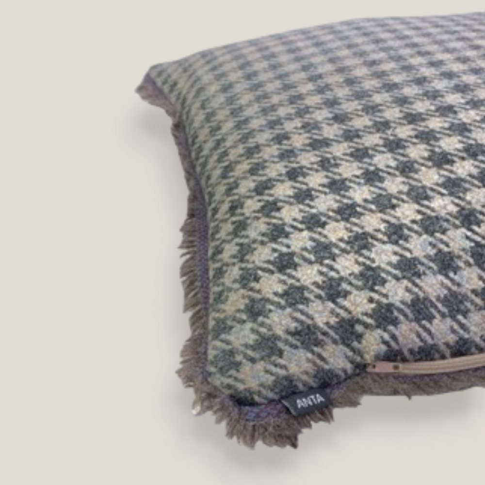 Ballachulish Highland Tweed Fringed Cushion Cover
