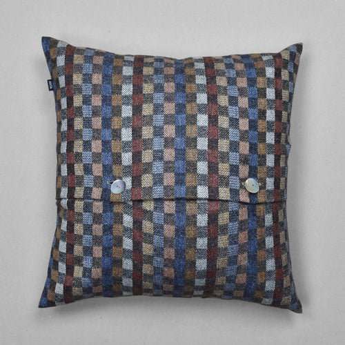 Benbecula Highland Tweed Button Cushion