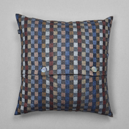 Benbecula Highland Tweed Button Cushion