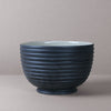 Black Ridged Salad Bowl
