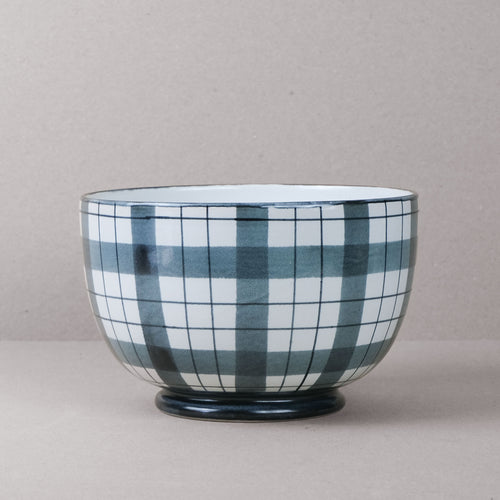 Black & White Macfarlane Salad Bowl