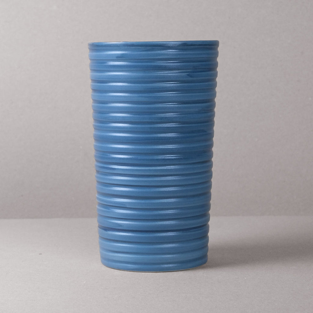 Blue Ridged Large Vase