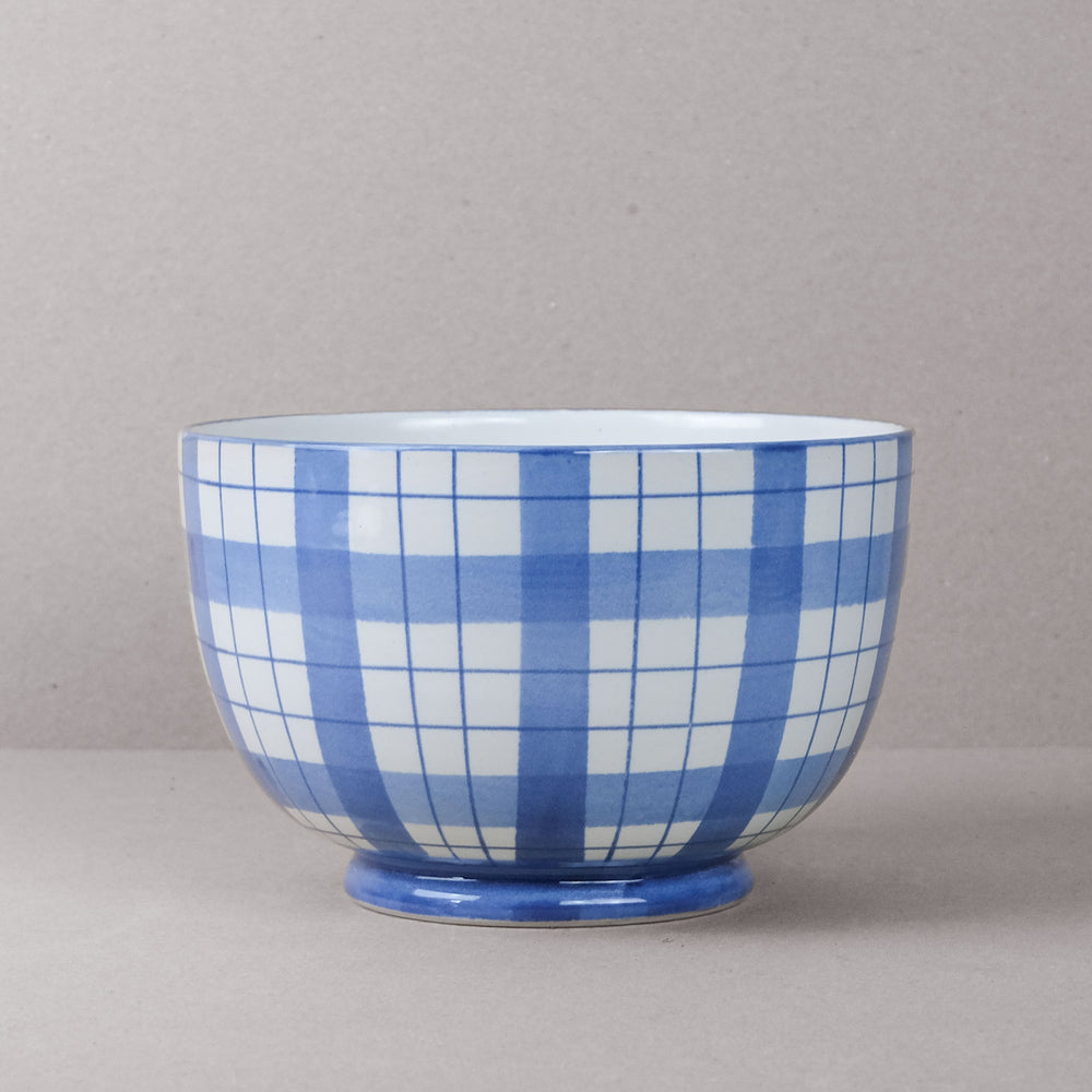 Blue & White Macfarlane Salad Bowl