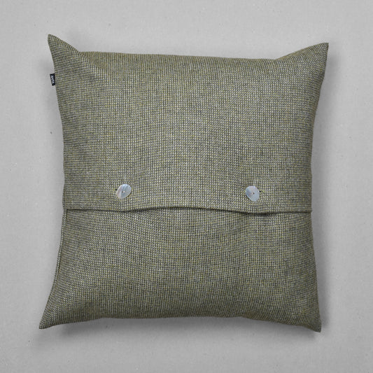 Brora Highland Tweed Button Cushion