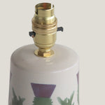 Cream Thistle Small Tapered Lamp