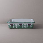 Cream Thistle Baking Dish