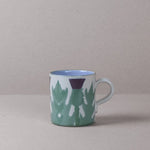 Cream Thistle Large Mug with Hot chocolate Stirrer