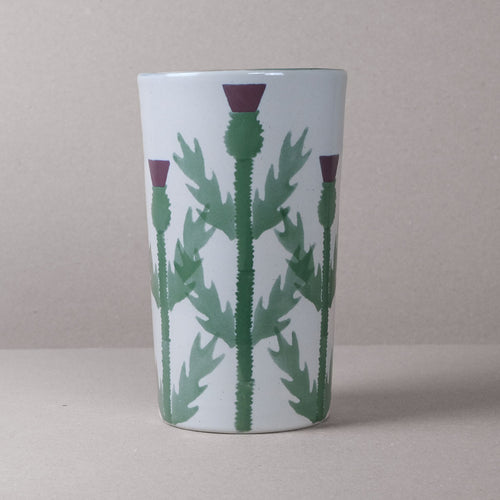 Cream Thistle Large Vase