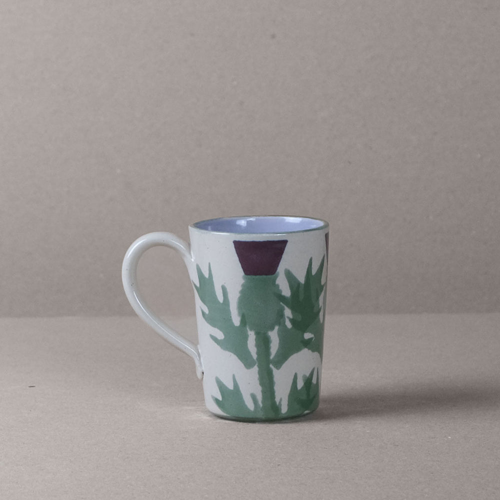 Cream Thistle Latte Mug