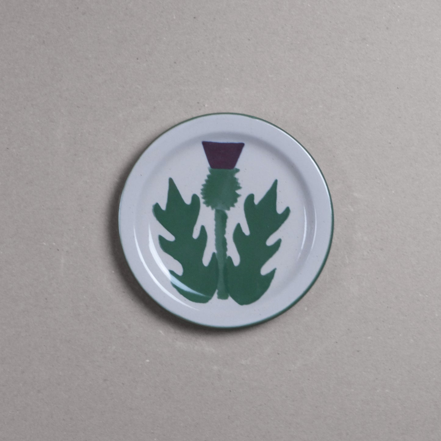 Cream Thistle Side Plate