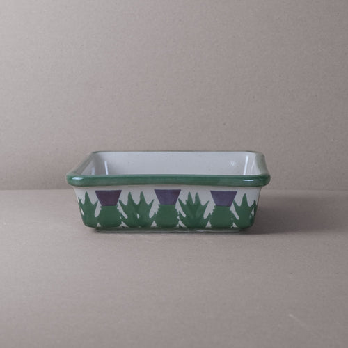 Cream Thistle Wee Baking Dish