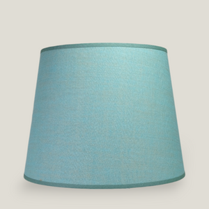 Teal Linen Large Tapered Lampshade