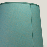 Teal Linen Large Tapered Lampshade