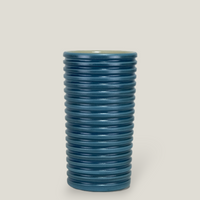 Blue Ridged Vase