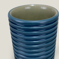 Blue Ridged Vase