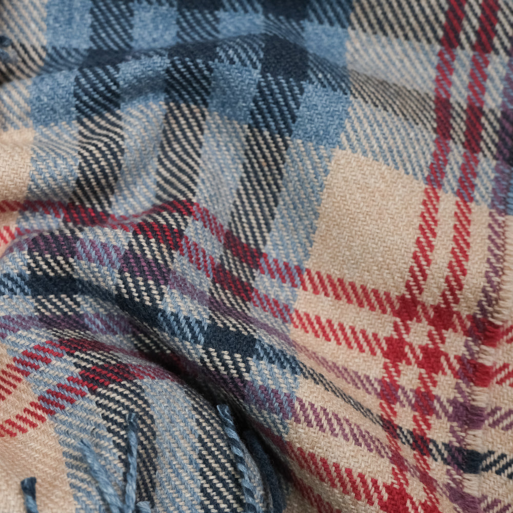 David Kennedy Wool Cotton Throw