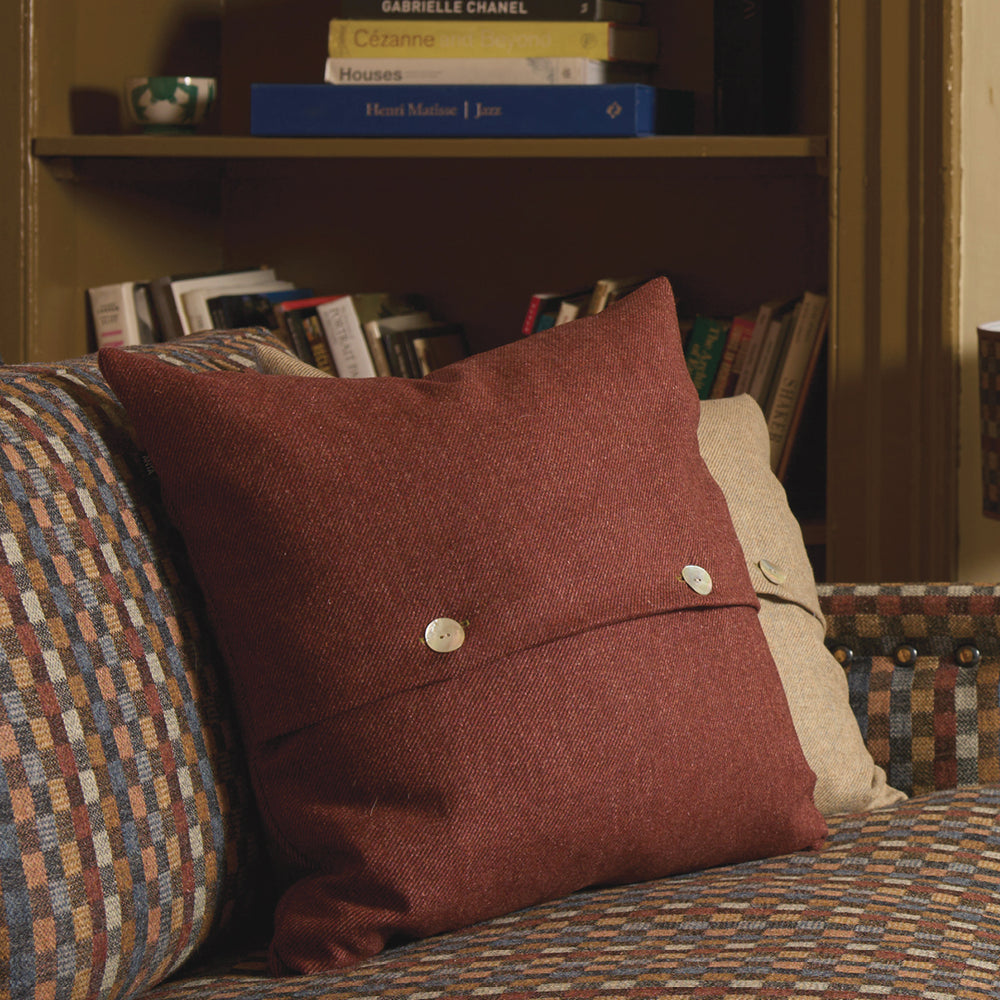 Dornoch Highland Tweed Button Cushion