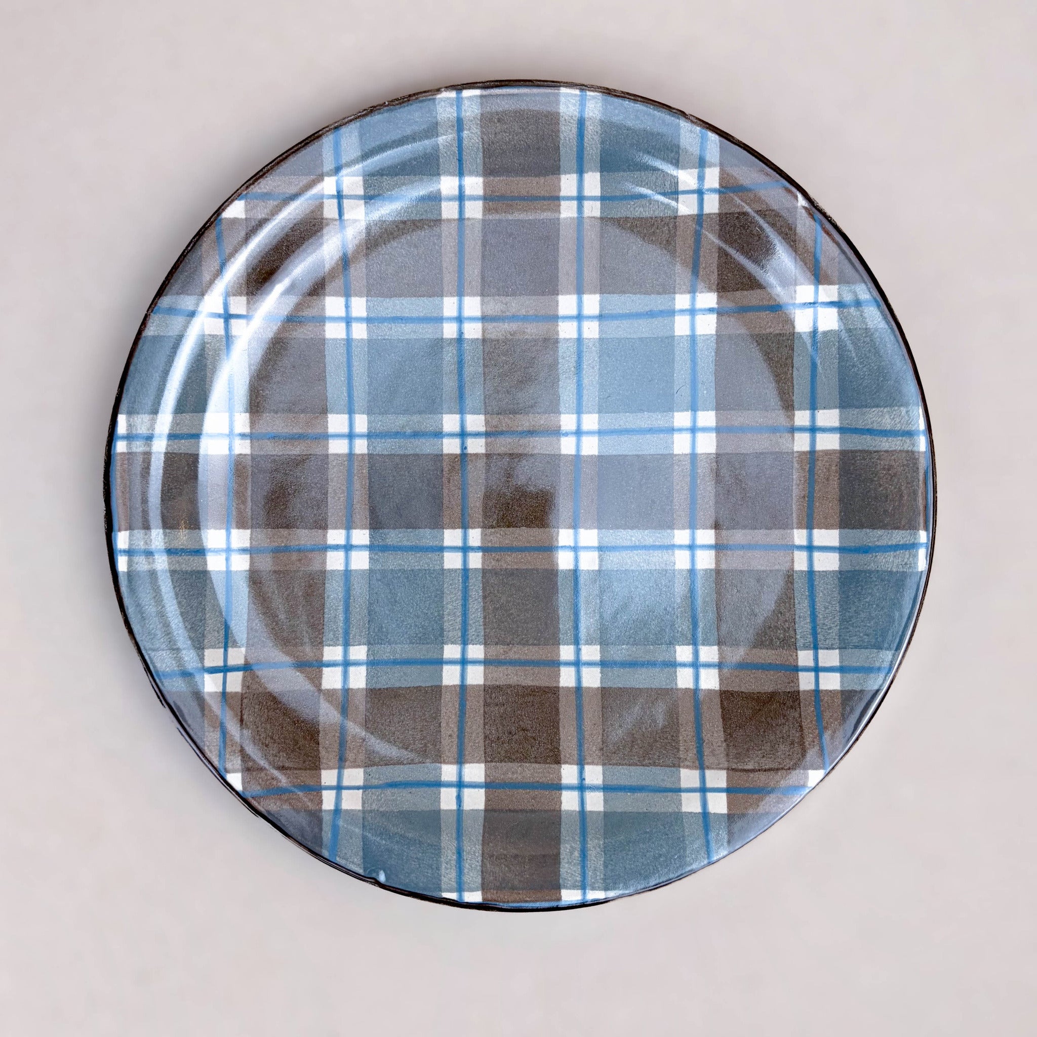 ANTA Scotland 皿 タータンチェック 2枚セット　22センチ Scottish Stoneware | Browse Natural, Handcrafted Stoneware | ANTA