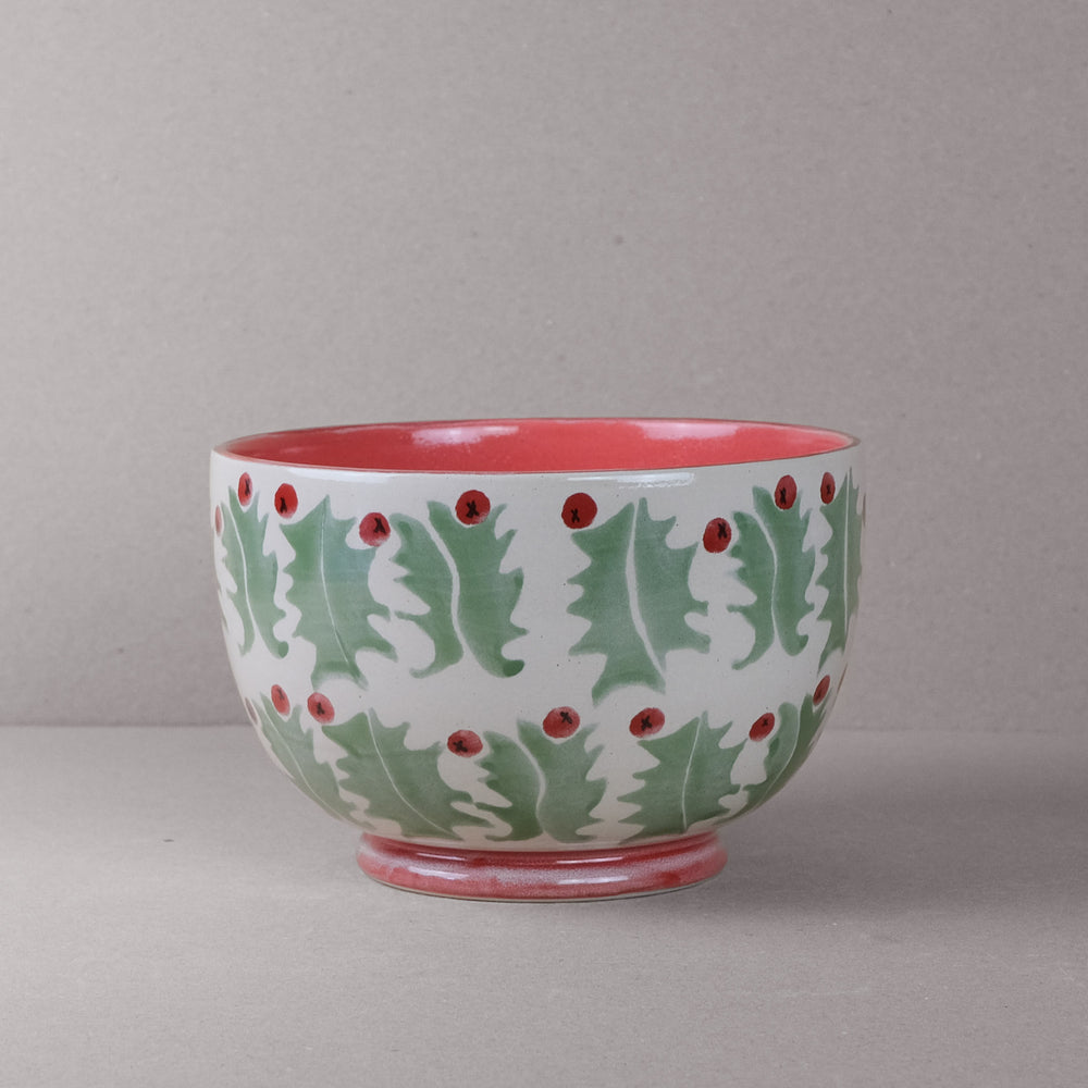 Holly Salad Bowl