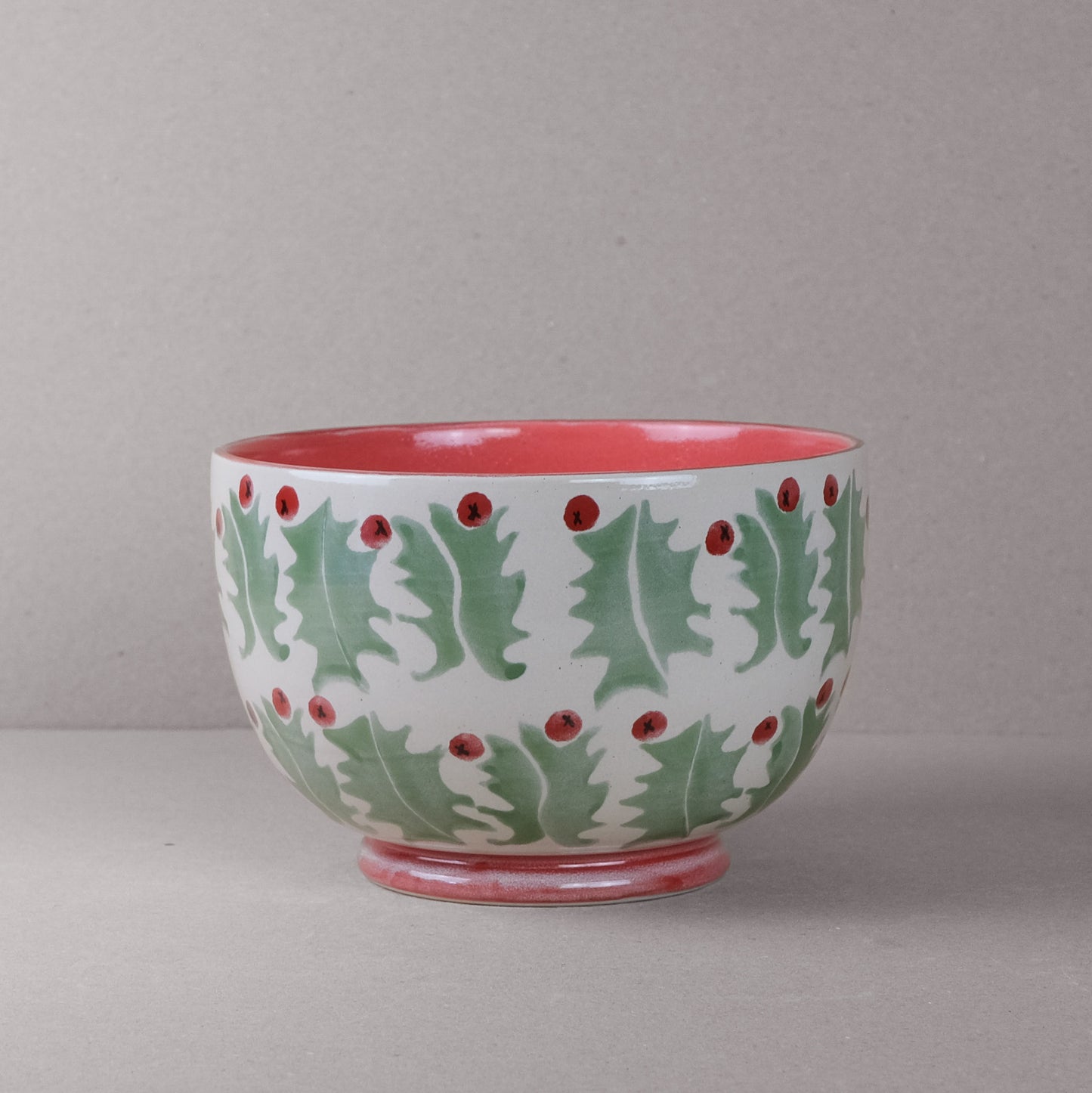 Holly Salad Bowl