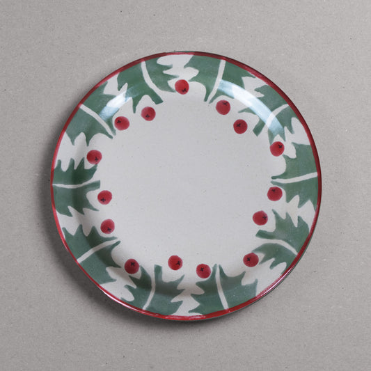 Holly Salad Plate