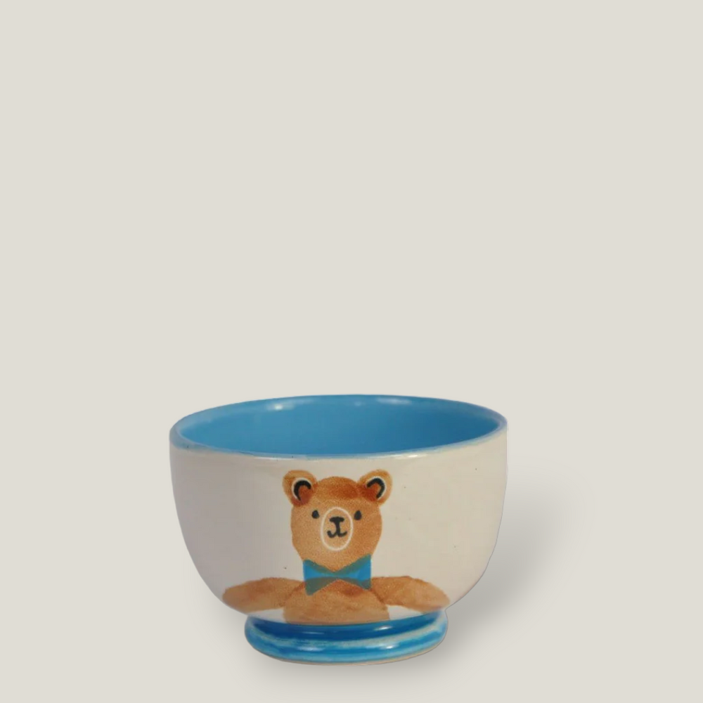 Blue Teddy Bear Small Bowl