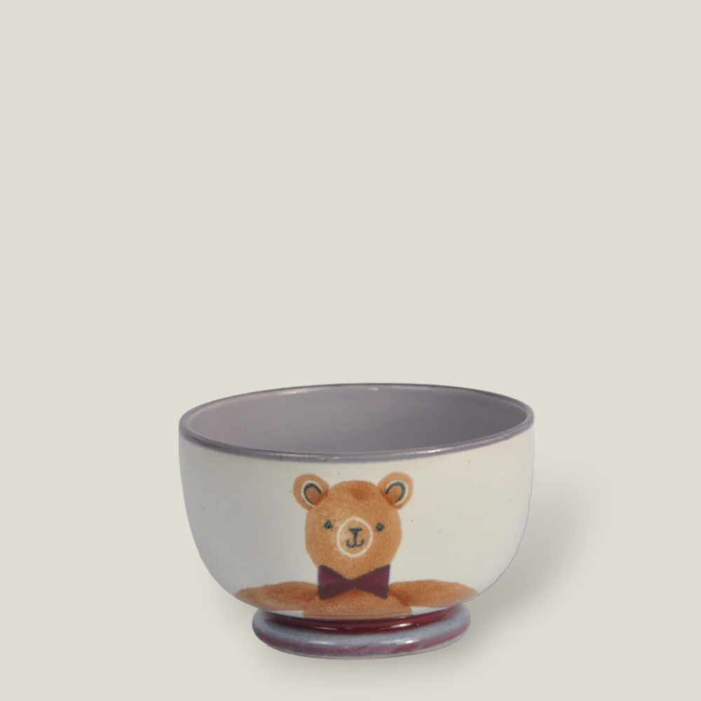 Purple Teddy Bear Small Bowl